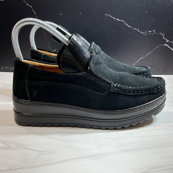 Her-Hc-329heise 39 Moccasins Work Shoe Black sz 7.5 - Picture 5 of 10